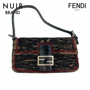 【先着50名限定クーポンを配布中!!】 フェンディ FENDI ハンドバッグ マンマバケット ワン ブラウン