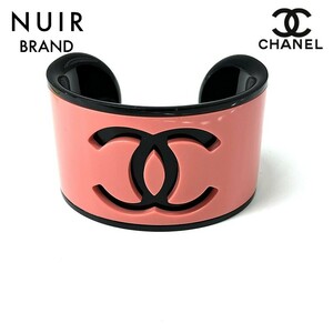 [Купоны распространяются только для первых 50 человек!!] Chanel CHANEL Браслет Icon Coco Mark Розовый× черный