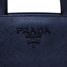 【先着50名限定クーポン配布中!!】 プラダ PRADA ハンドバッグ ロゴ レザー トート ブラック_画像8