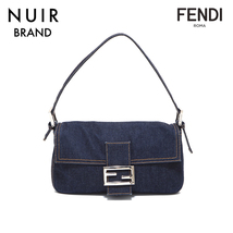 フェンディ FENDI ショルダーバッグ デニム マンマバゲット ブルー_画像1