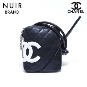 【先着50名限定クーポンを配布中!!】 シャネル CHANEL ショルダーバッグ ミニ カンボン ショルダー 2004-2005年 カーフ ブラック