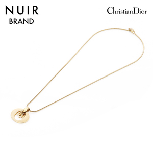 【先着50名限定!クーポン緊急配布中】 クリスチャンディオール Christian Dior ネックレス ロゴ ゴールド