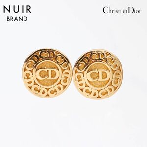 【先着50名限定クーポン配布中!!】 クリスチャンディオール Christian Dior イヤリング ロゴ ゴールド