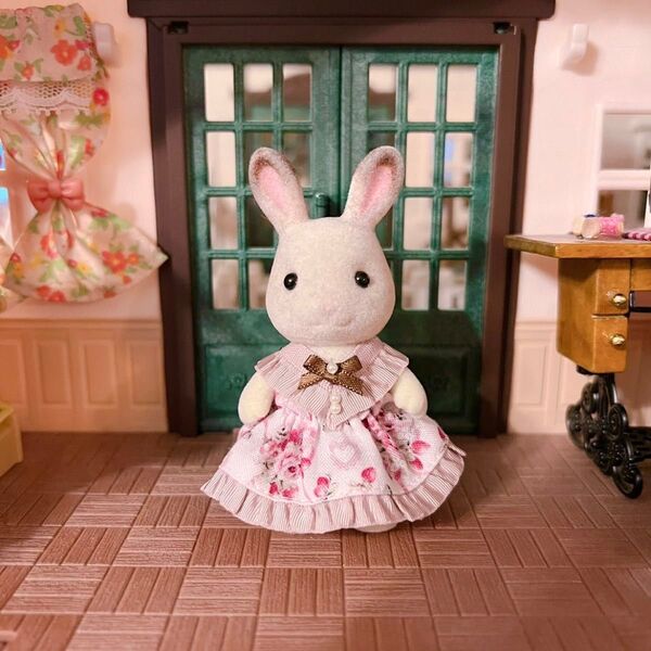 【ハンドメイド】ローズブーケワンピース*女の子サイズ