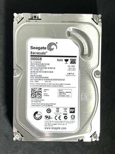 【送料無料】 ★ 2TB ★　ST2000DM001　/　Seagate　【 使用時間：78 ｈ 】稼働極少 3.5インチ内蔵HDD SATA　ST2000DM001-1CH164　FW: CC27