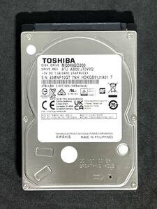 【送料無料】 ★ 2TB ★　TOSHIBA / MQ04ABD200　【使用時間：9 ｈ】 2023年製　新品同様　2.5インチ内蔵HDD　9.5mm厚/SATA/5400rpm 東芝