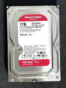 【送料無料】　★ 1TB ★　WD Red　/　WD10EFRX　【使用時間： 18 ｈ】 2023年製　新品同様　3.5インチ内蔵HDD　SATA Western Digital RED