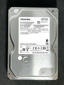 【送料無料】　★ 2TB ★　TOSHIBA / DT02ABA200V　【使用時間： 4 ｈ】 2023年製　新品同様　3.5インチ内蔵HDD AVコマンド対応 ほぼ未使用