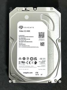 【送料無料】 ★ 4TB ★　ST4000VM005　/　Seagate 【 使用時間： 13 ｈ】2023年製 新品同様 Video 3.5インチ内蔵HDD AVコマンド対応 SATA