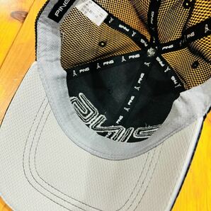 【美品！】PING ピン 2022年モデル メッシュ キャップ 帽子 ブラックの画像4