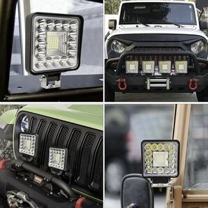 LEDワークライト 96w 2個 バックランプ 作業灯 車幅灯 補助灯 投光器 路肩灯 12v24v スポットライト フォグランプ トラック ダンプ 重機の画像3