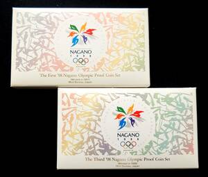 長野冬季オリンピック大会記念　1次・２次・３次５０００円銀貨と５００円白銅貨のセット