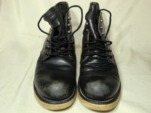 No.89 角犬タグ　RED WING 8165　プレーントゥ黒 6.5D