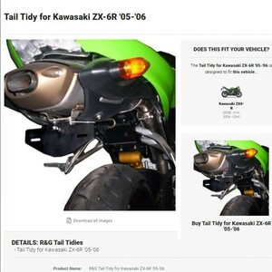 40%OFF★R&G TailTidy フェンダーレスキット ZX-6R ZX6R C1H C2H 2005 2006 KAWASAKI カワサキ LP0011BK