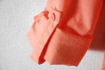 ■未使用・大きめサイズ■ccq/綿ｘ麻裾タックプルオーバーブラウス/オレンジ系/XLサイズ_画像7