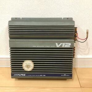 ALPINE MRV-T500 12V 2チャンネル パワーアンプ 2/1 CHANNEL POWER AMPLIFOER カーオーディオ 中古 通電確認済み アルパイン 送料無料 E3 