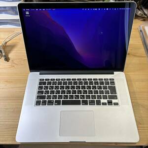 MacBook Pro Retina Mid2015 Core i7 2.2GHz 16GB 256GB 15インチ Monterey動作品