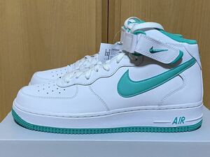 ◇新品 国内正規品 NIKE AIR FORCE 1 MID '07 DV0806-102 US9.5 27.5cm WHITE/CLEAR JADE ナイキ エアフォース1 ミッド クリアージェイド