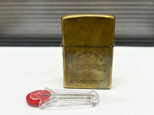 D312 ZIPPO BRADFORD ゴールドライター ジッポー オイルライター　FOR THE LIGHT OF YOUR LIFE 喫煙具　石付き