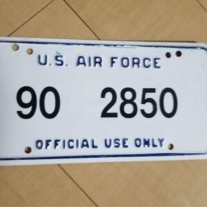 アメリカ空軍公用車ナンバープレート(実物品)