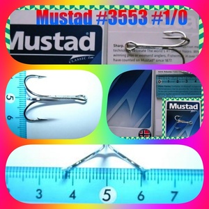 ★ MASTAD#3553#1/0 (35) ★ Triple Hook ★ Mustad ★ Проверка)#Hedon#Creek Chub ★ &amp;#127813 Ремонт и производство приманки ручной работы