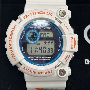 【K-24】美品 CASIO G-SHOCK Gショック GW-206K-7LRG FROGMAN フロッグマン 10years of playing 限定モデル 箱・ケース付 の画像2