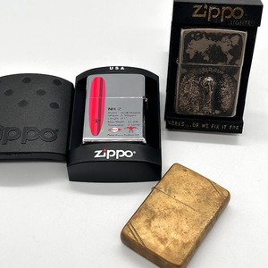 【J-10】Zippo　ジッポ　NR-2 LARK PacificEdition2004 未使用　2006 FIFA WORLD CUP No2957 火花確認　ゴールドZIPPO　着火未確認