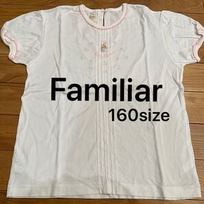 ファミリア Tシャツ ピーターラビット うさぎ 160 半袖 刺繍