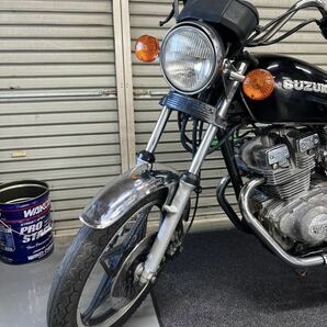 GSX250T トラディショナル トラザリ アメザリ 国内物 実動 書類付 動画有 GSX250E GSX250L ザリ ゴキ GS400 GSX400T GSX400E L 旧車 吸込みの画像3