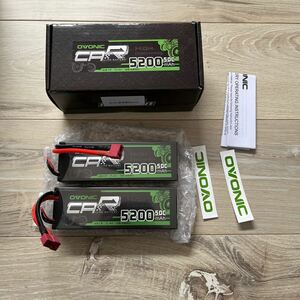 Ovonic 50C 2S 5200mAh 7.4V Lipoバッテリー、1/10 RCショートコースモンスタートラッククローラー (2個セット)