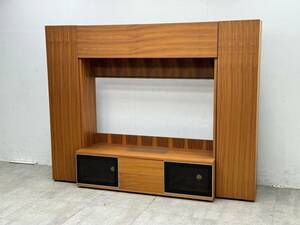 T628* exhibition goods *mo-daen car samoda en casa high class living board tv board living storage wall surface storage walnut W2400