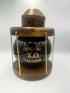 ○A77483:COGNAC XO GAUTIER ランタン型ボトル 未開栓 古酒 同梱不可