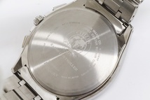  CITIZEN シチズン アテッサ 腕時計 H804-T018696 AT-8040-57L 青文字盤 エコドライブ クロノグラフ 電波ソーラー チタン ATTESA_画像9