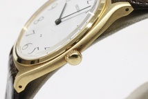  SEIKO セイコー シャリオ 腕時計 2220-0300 手巻き 稼動品 ゴールド 白文字盤 ラウンド メンズ _画像5