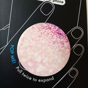 新品　未使用　未開封　ポップソケットキラキラ　PINK　popsocket ピンク　グリッター　GLITTER　スマホスタンド　スマホグリップ