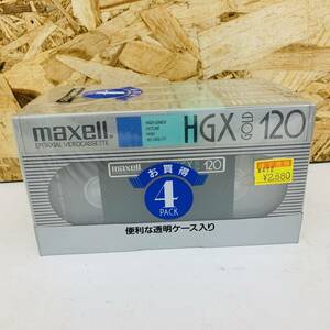 ビデオカセットテープ VHS 4HGX-120 maxell 4巻 ※2400010346538