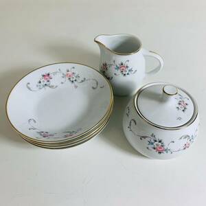 Noritake　ノリタケ　プレート×4枚・ミルクポット・シュガーポット　セット※2400010294211