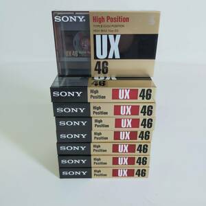 未開封　SONY　ソニー　カセットテープ　8個セット　UX-46　ハイポジ　TYPEⅡCrO2　※2400010353710