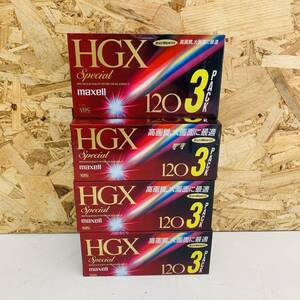 未開封品　maxell マクセル　ビデオテープ　VHS　HGXSpecial　3PACK×4セット T-120HGXS ※2400010367014