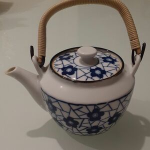 急須 陶器 茶器 染付　ミニ　昭和レトロ