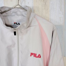 FILA ウインドブレーカー セットアップジャージー ladies　Ｌ　　ホワイト_画像2