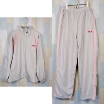 FILA ウインドブレーカー セットアップジャージー ladies　Ｌ　　ホワイト_画像1