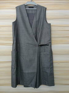 0747[ Honshu only free shipping ]MOGA Moga lady's outer long the best gray series 