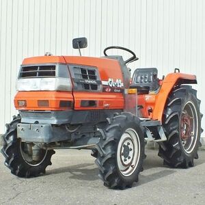 【新潟】クボタ Tractor GL-25 25馬力 Vehicleのみ 正転/逆転 PTO 自動水平 モンロ 4WD 倍速ターン バックアップ Power steering 中古 倉庫保管