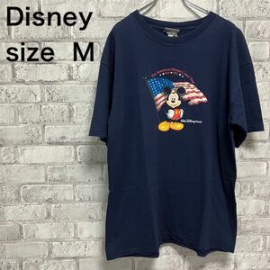 【Disney】ディズニー Tシャツ Mサイズ ビンテージ お洒落 ミッキー