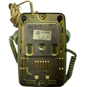 24H03-54N：黒電話 セット ダイヤル式電話NTR3102東芝 ダイヤル式卓上電話機601-A2ミントグリーン日本電信電話株式会社の画像4