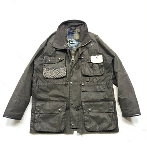 00s Barbour　duracotton dryfly Lバブアー　デュラコットン　ドライフライ　オイルドジャケット　Spey スペイ　フィッシング