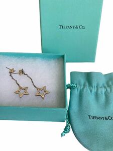 ●【箱付き】 Tiffany Co.ティファニーAg925 スターリング ドロップ ピアス シルバー キャッチ1点