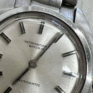 ★【稼働品】IWCインターナショナル ウォッチカンパニー アンティーク 自動巻き レディース腕時計 シルバー文字盤 の画像2