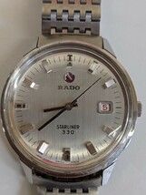 ●【稼働品】RADO ラドー STARLINER 330 スターライナー メンズ 腕時計 11757/1 白文字盤_画像2